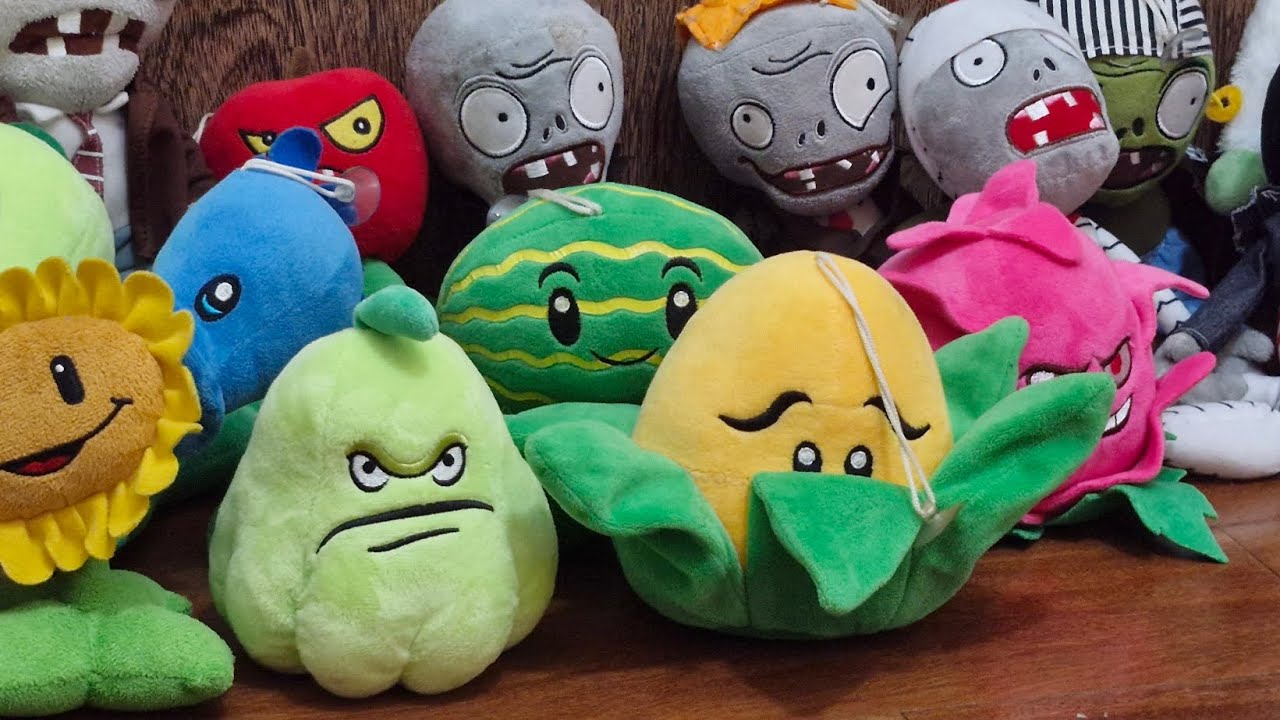 Minha Coleção de Pelúcias de Plants VS Zombies 2025!!!