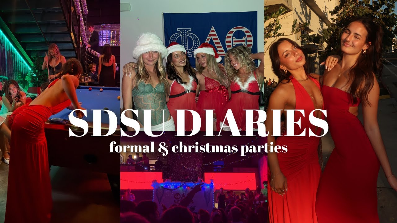 COLLEGE DIARIES: formal 2025, christmas parties, & my best friend in town!