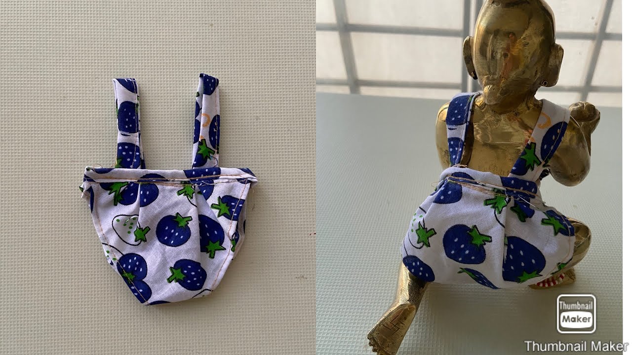 😍(no 8)😍How to  make laddu gopal new simple summer dress 🙏🏻🙏🏻🙏🏻🙏🏻