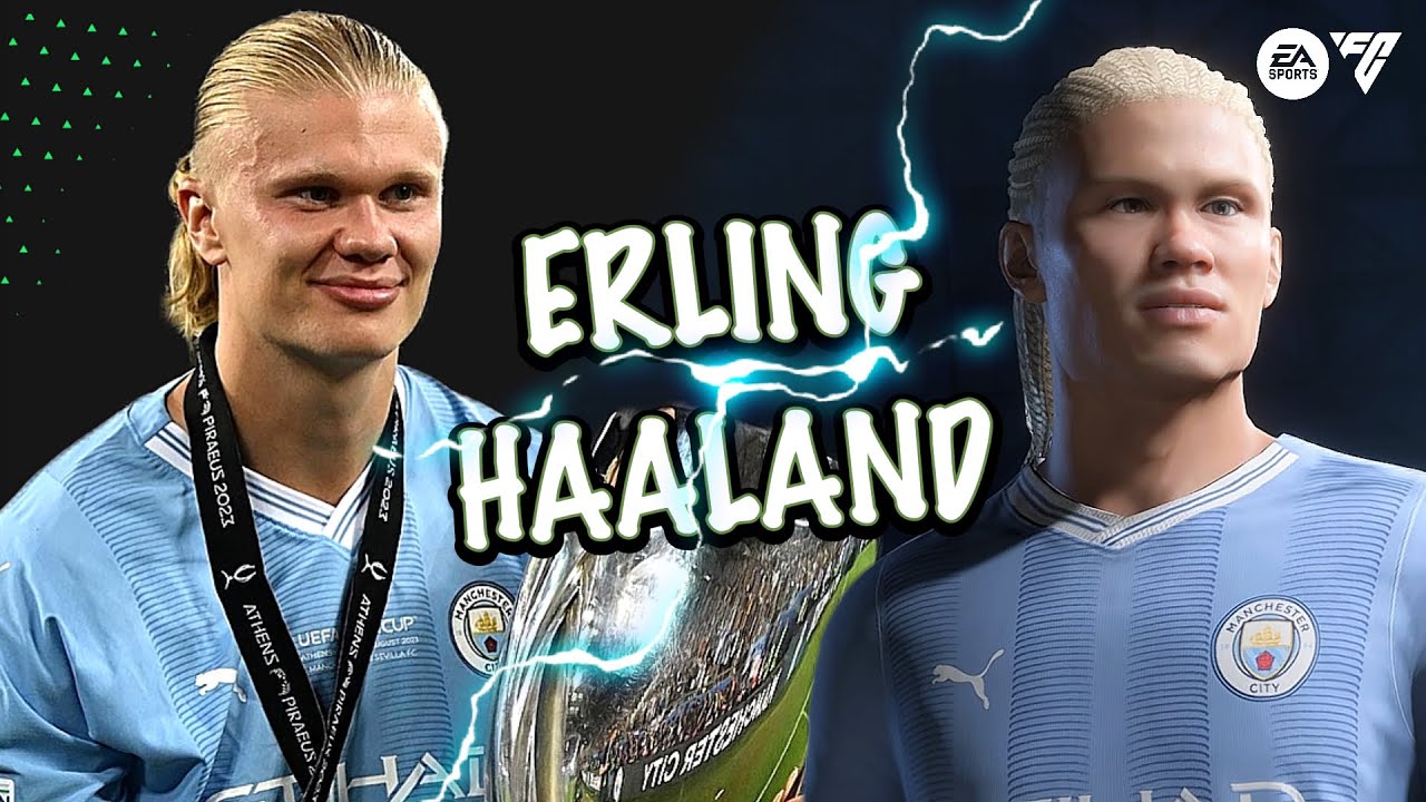 ERLING HAALAND EA FC 24 CLUBS FACE CREATION LOOK ALIKE