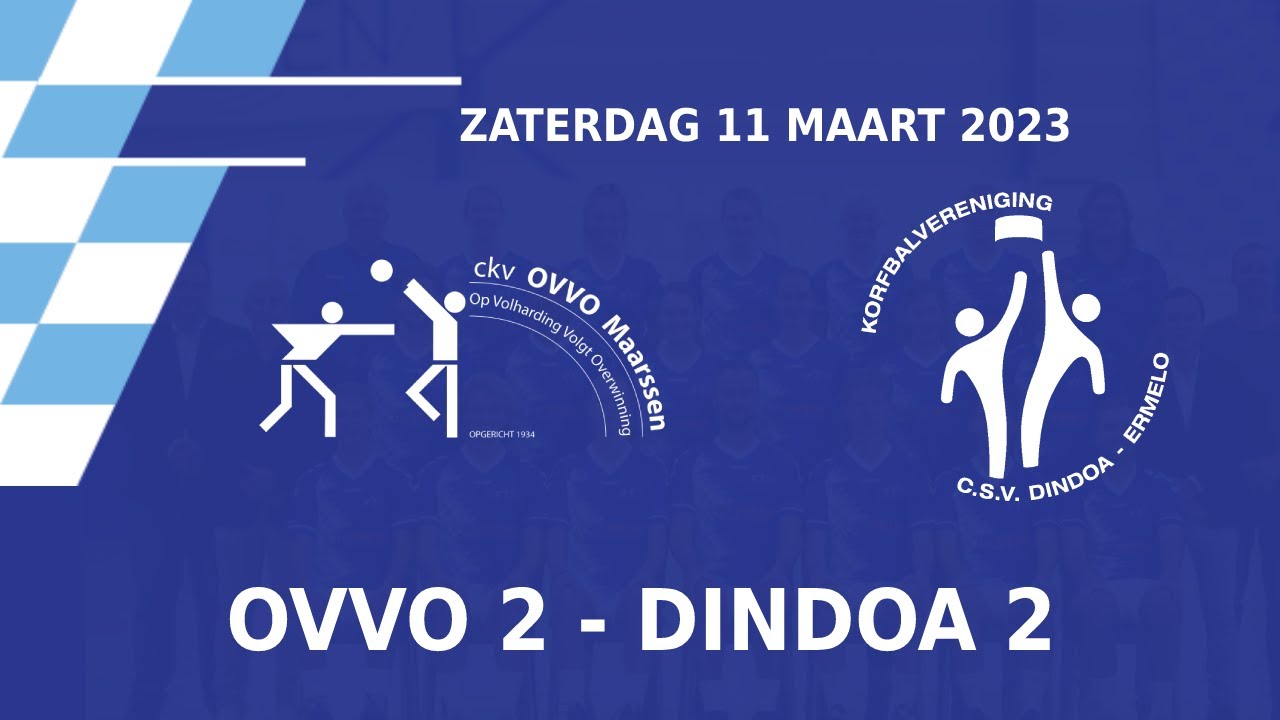 OVVO Maarssen 2 vs Dindoa 2 | Livestream (11-3-2023)