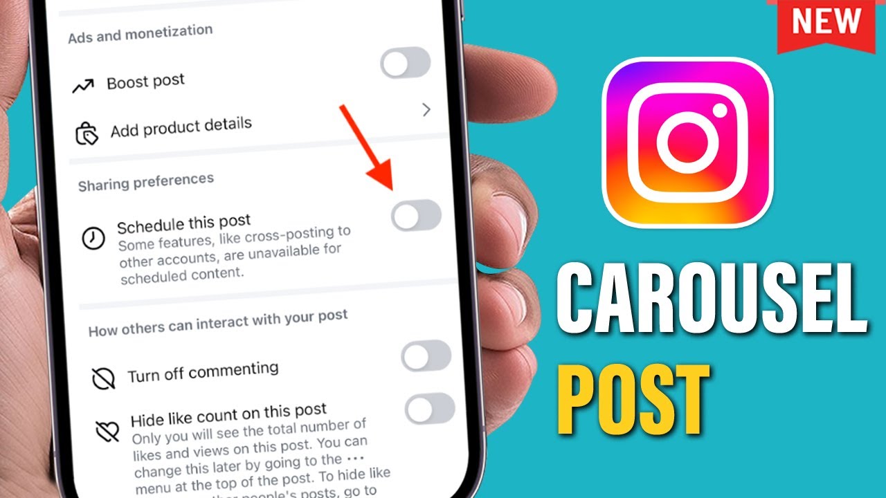 Как запланировать публикацию кольцевой галереи в Instagram