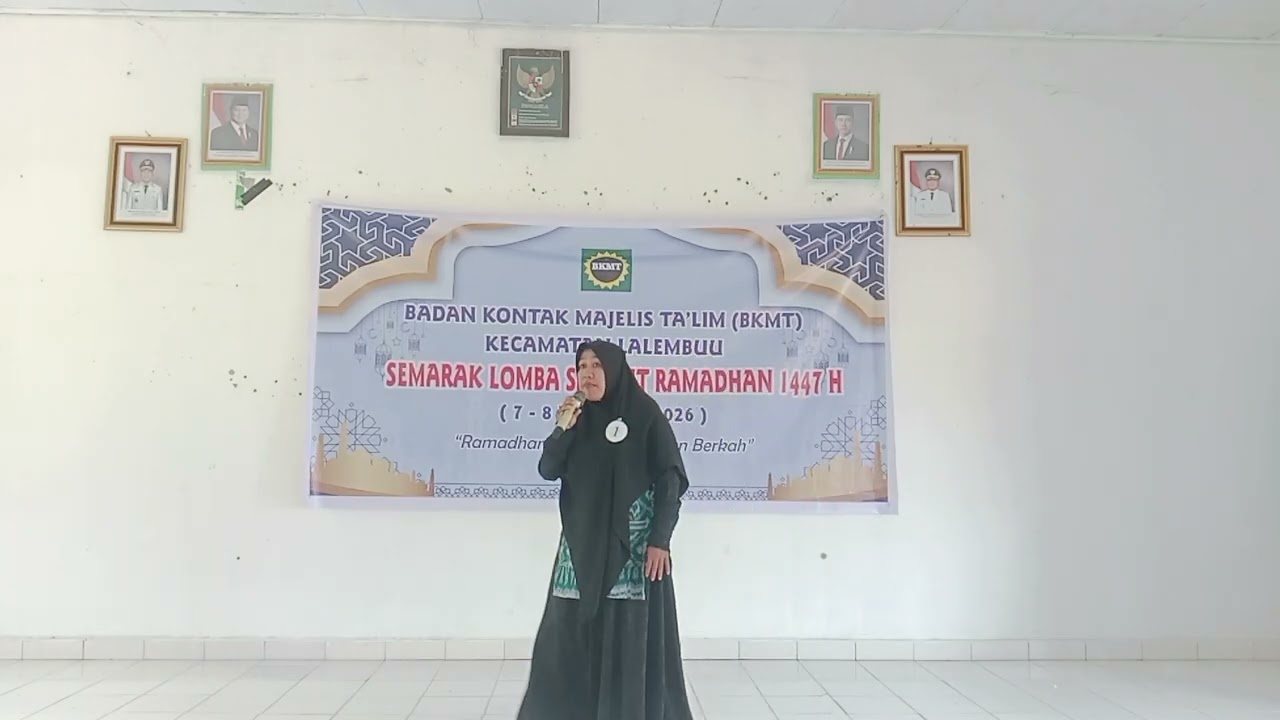 Lomba Daiyah - Nomor Urut 1 - MT. Nurul Hidayah Sukamukti