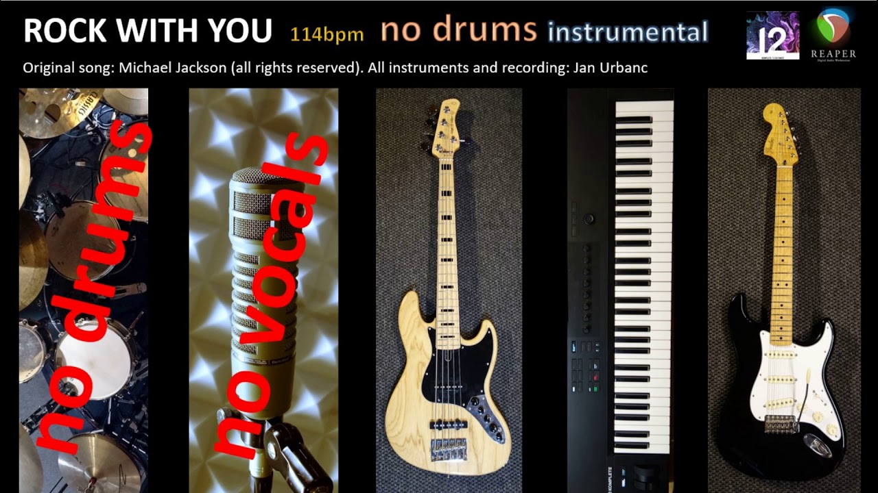 NO DRUMS - Rock with you - instrumental cover , drumless, minus drums, without drums, 114bpm