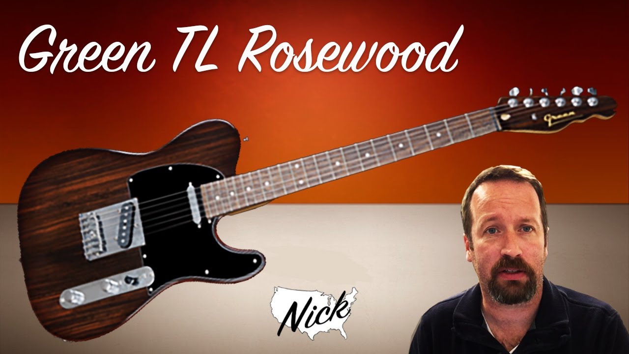 Green Guitars TL Rosewood - Telecaster Style, Korea Price, Swedish Sensibilities! (Fender, Squier)
