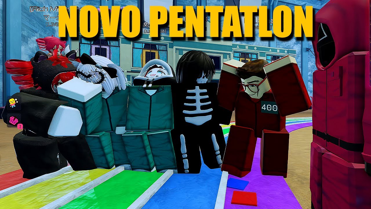 JOGUEI o NOVO PENTATLON do INK GAME e ISSO ACONTECEU!!! Squid Game do Roblox!