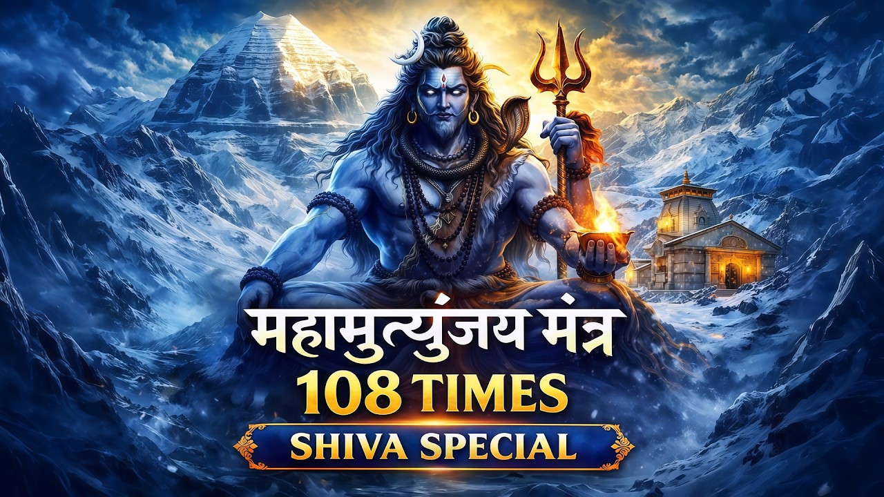 Mahamritunjay Mantra | 108 Times | Shiva Special Mantra | Stress Relief & Positive Energy