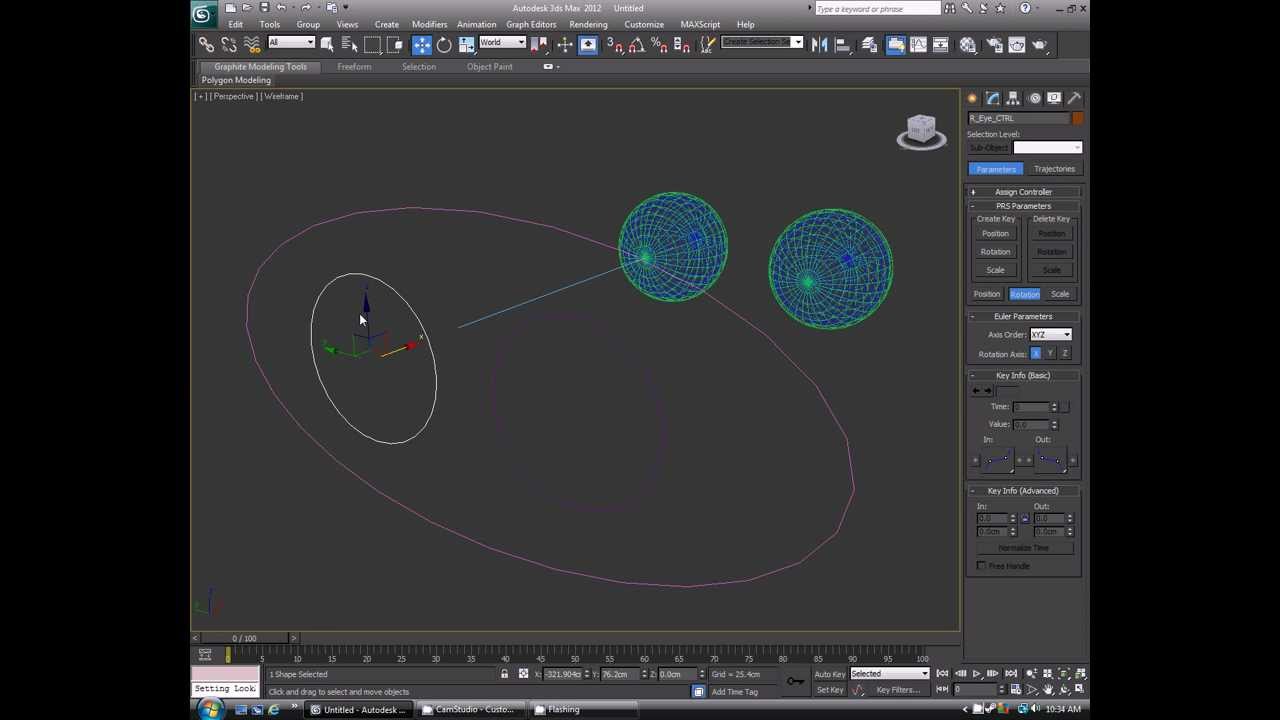 Basics of constraints in 3ds max part 1: Look at constraint