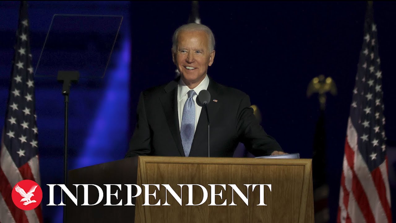 Watch again: Joe Biden gives victory speech