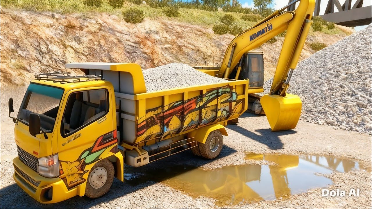 #truckoleng || Truck angkut pasir kali || Es truck simulator id 2 