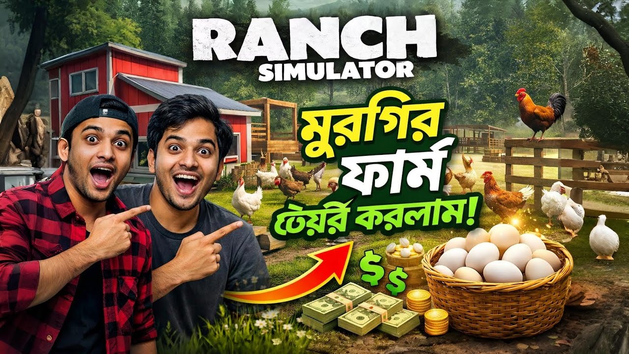 মুরগির ফার্ম তৈরি করলাম 😱 | Chicken Farm Business | Ranch Simulator