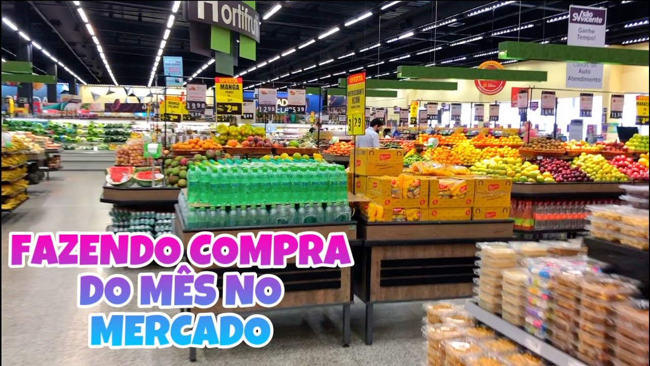NO MERCADO FAZENDO A COMPRA DO MÊS DE AGOSTO | COMO EU FAÇO A COMPRA SOZINHA EM DOIS MERCADOS
