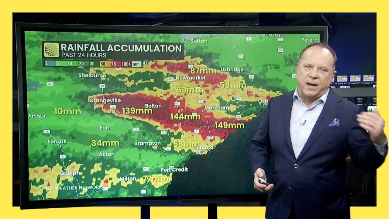 Обзор разрушительных штормов на юге Онтарио в среду вечером | #onstorm