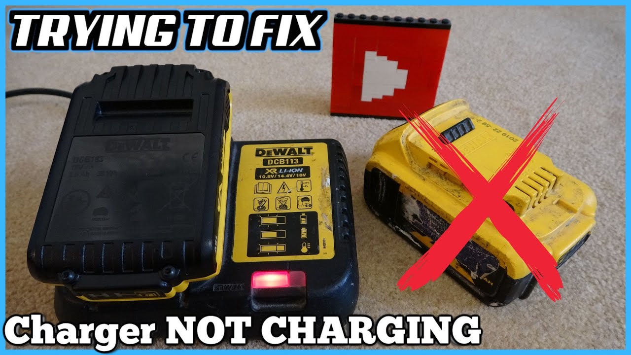 DeWalt DCB113 Battery Charger - Red Light BUT NOT CHARGING - Can I FIX it?