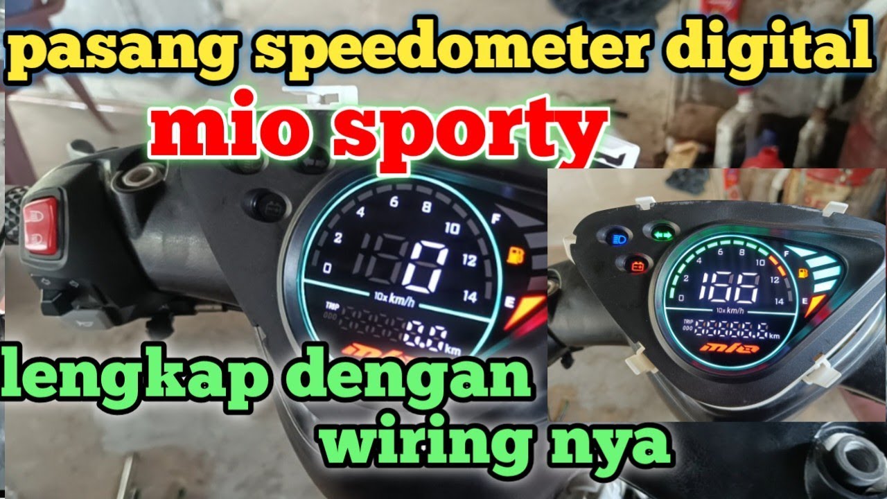 Pasang speedometer digital mio sporty beserta wiring nya