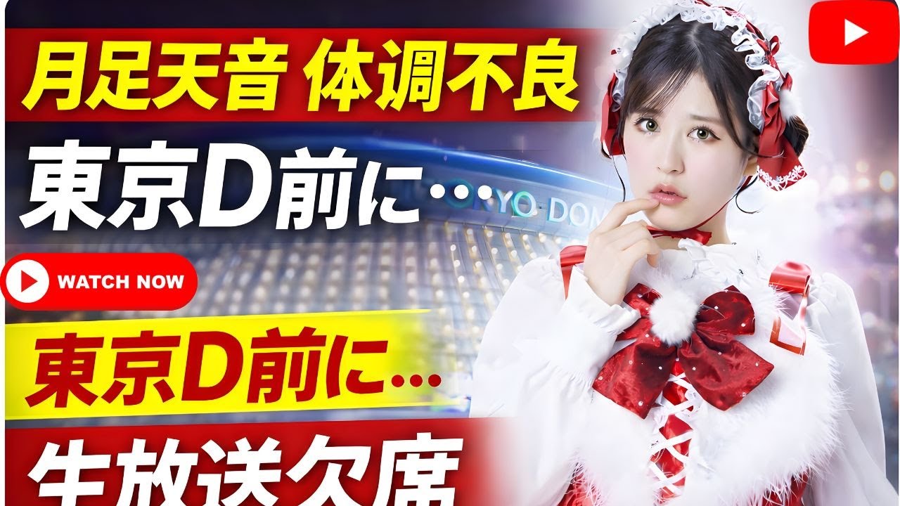 月足天音、体調不良で生放送欠席！ファンの心配が急増