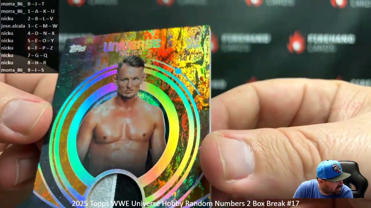 3/2/2026 2025 Topps WWE Universe Hobby Random Numbers 2 Box Break #17