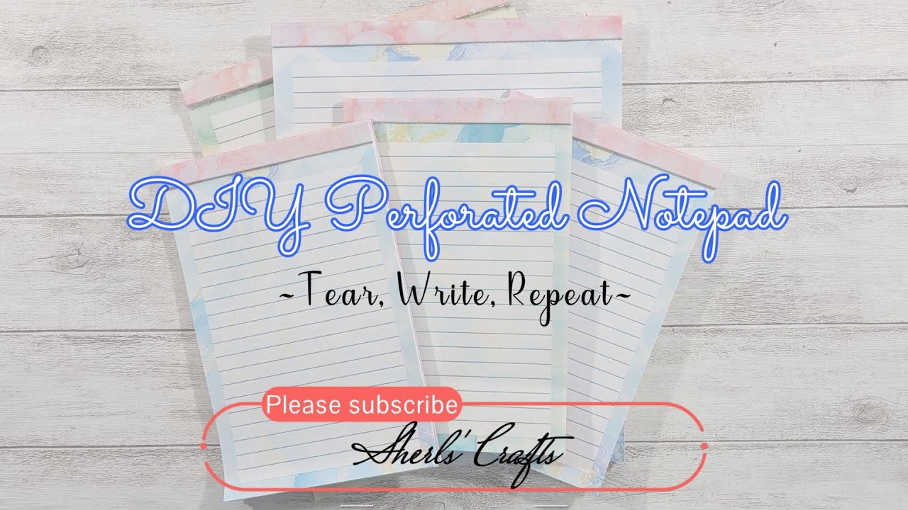 DIY Perforated Notepad Tutorial with FREE PRINTABLE | Craft Fair/Quick Gift Ideas