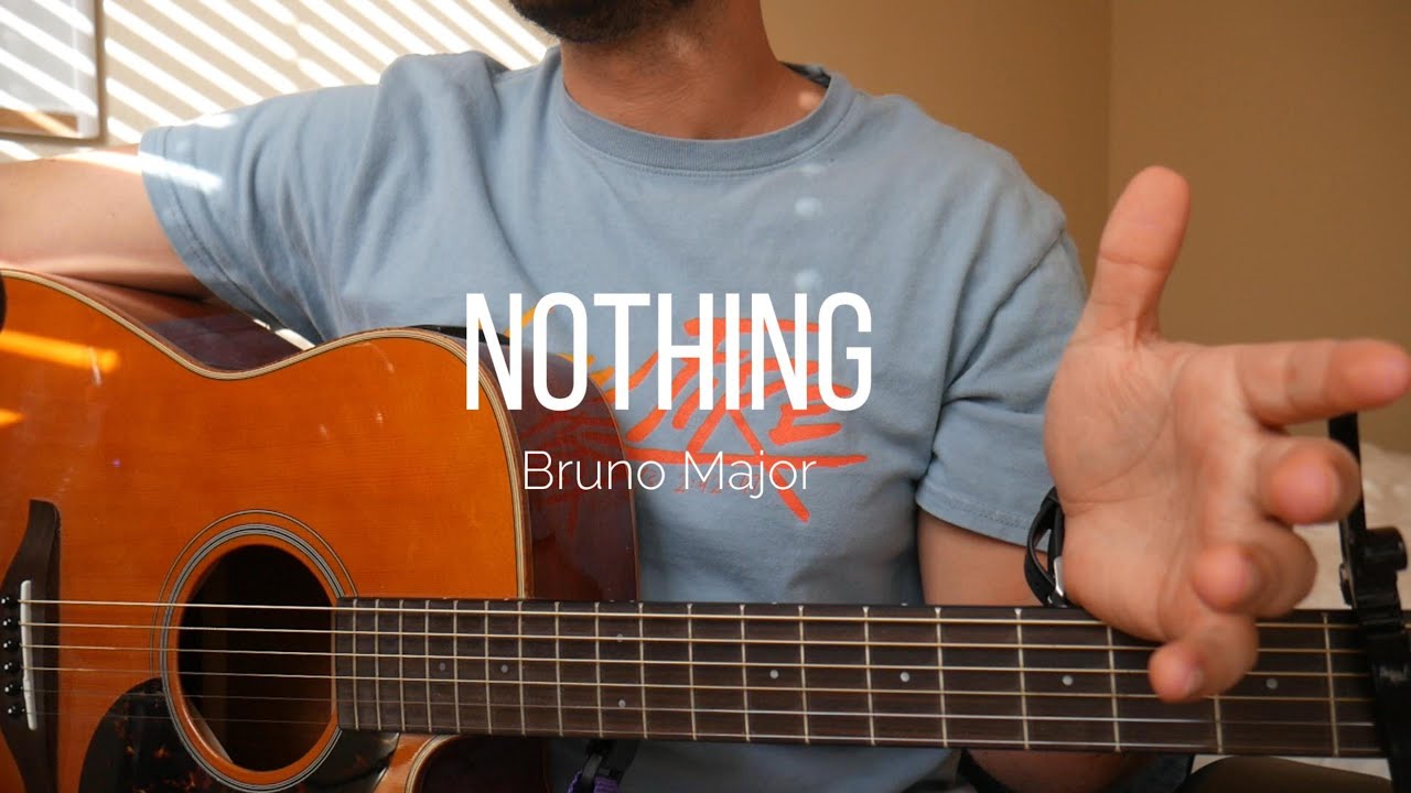 How to Play Nothing by Bruno Major - Guitar Tutorial (intermediate)