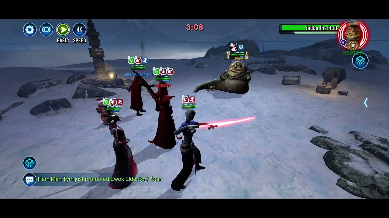 Night sisters vs Jabba 5v5 GAC