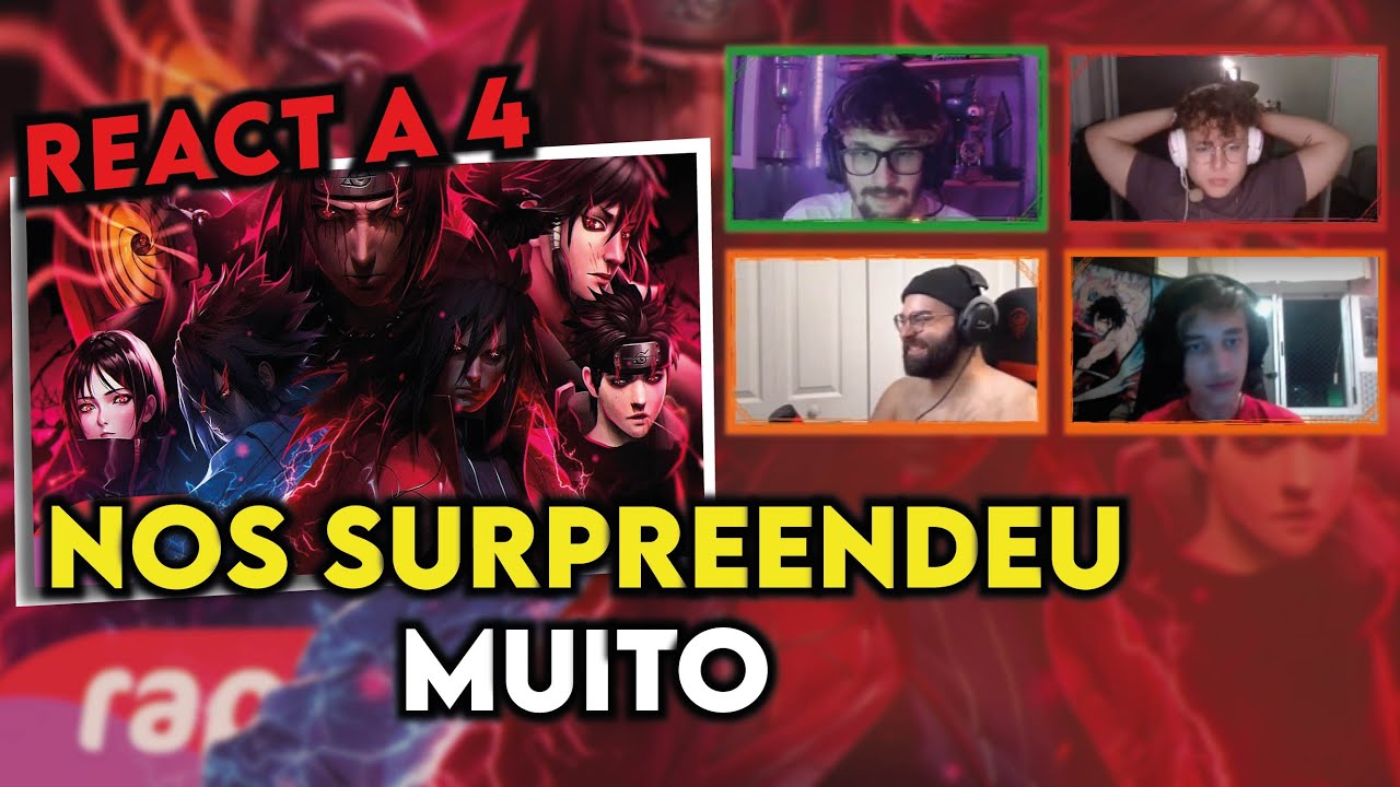 (UM DOS MELHORES ESPECIAIS ? ? ?) REACT DE 4 Uchiha Trap 🩸 (Naruto) | Maldição do Sharingan |