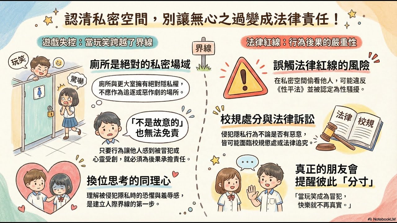 145【尊重隱私】認清私密空間，別讓無心之過變成法律責任！(解說)