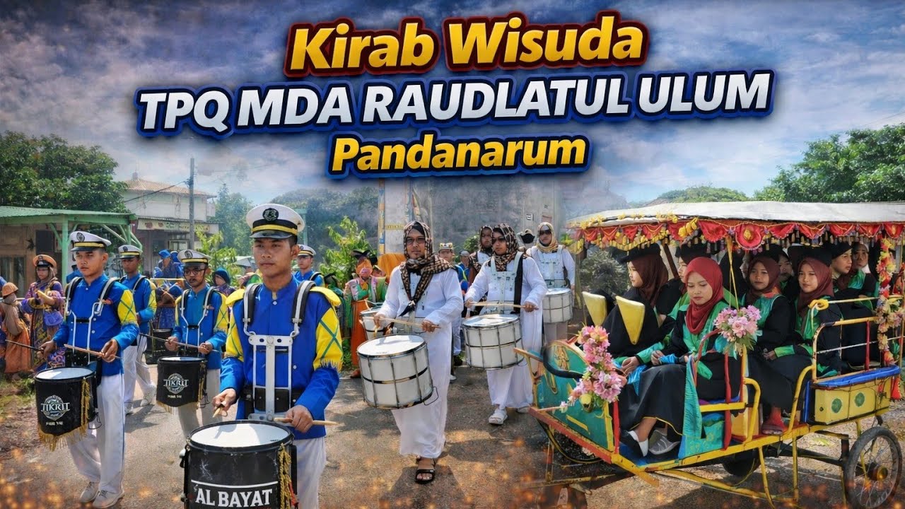 Pawai TPQ MDA RAUDLATUL ULUM Pandanarum Tirto Pekalongan 2026 - Drumband AL BAYAT & GITA ASBUN 
