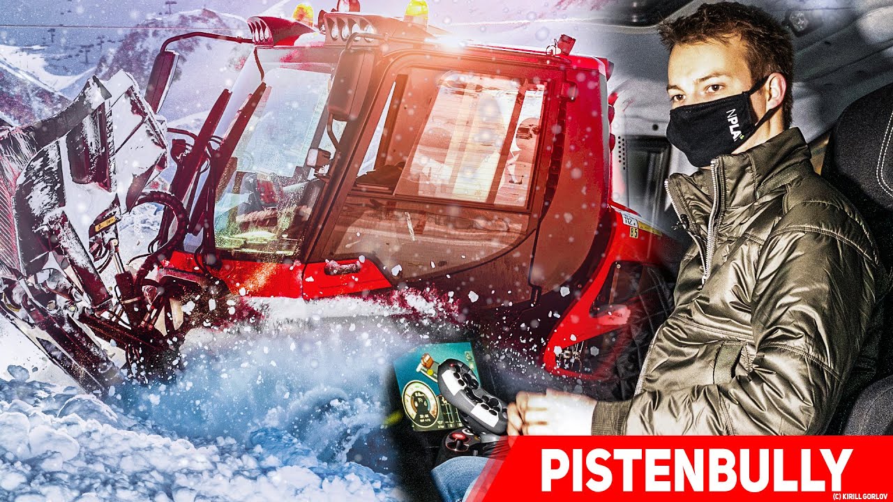 Ich fahre einen PISTENBULLY: ein Tag als PISTENRAUPENFAHRER in der Skihalle!