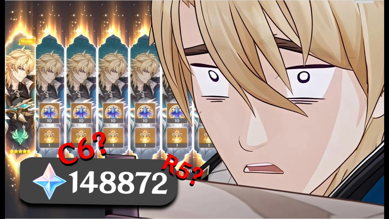 MES PLUS BELLES INVOCATIONS... | Invocations Varka  & bannière arme ( C6 R5 ) | Genshin Impact