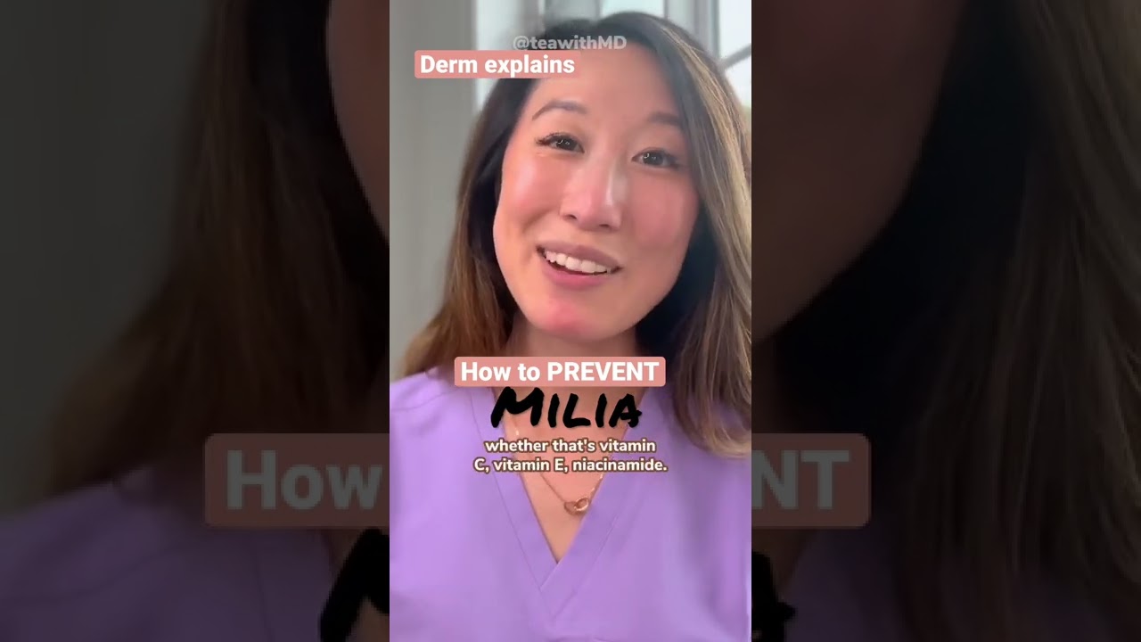 #dermatologist explains how to prevent #milia | #shorts