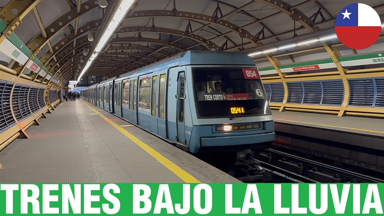 Metro De Santiago | Trenes vs La Lluvia 