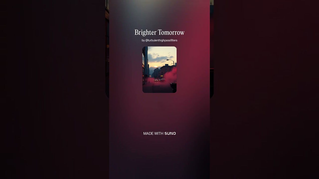 Brighter Tomorrow 6 - Instrumental #AI​ #Song​ by #Suno​ #music​ #newmusic​