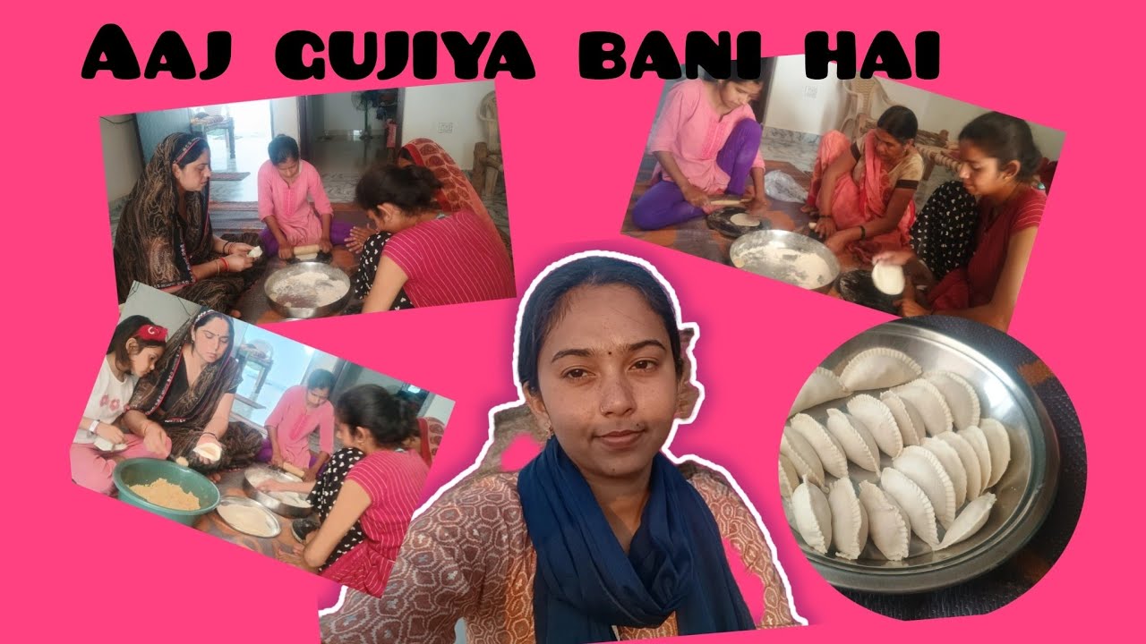 आज बनी हमारे घर में गुजिया | Today we made Gujiya in our house | @Bindassgirl123t 