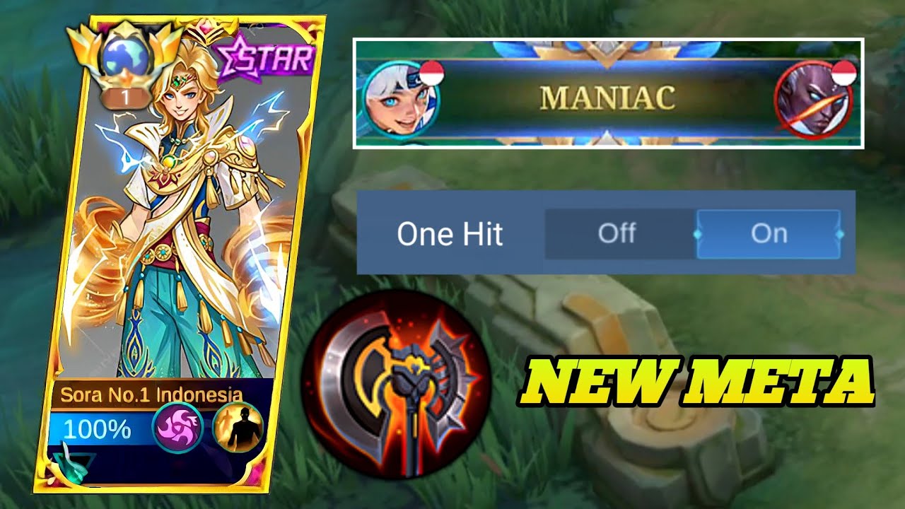 MANIAC!! TOP GLOBAL SORA, NEW GLOBAL BUILD IS HEREEE🔥 (MUST TRY) | MLBB