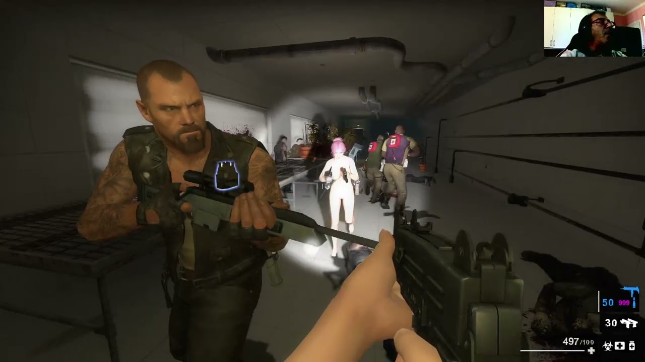 left 4 dead 2   MARINE GRAY COLOR   gameplay