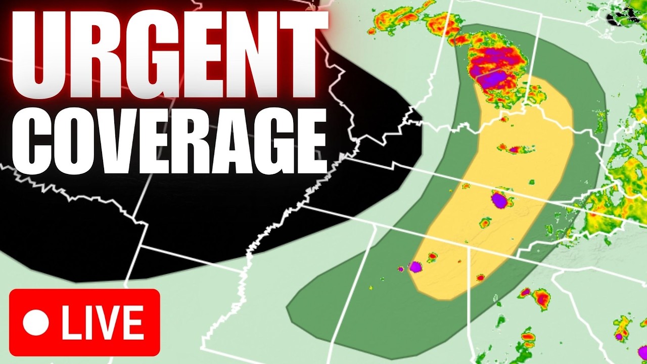 🔴BREAKING - Tornadoes, Damaging Winds & Large Hail Threat | LIVE Weather Coverage