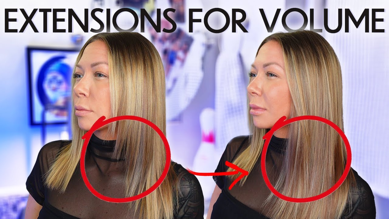 how to install & cut tape in extensions for VOLUME (not length)
