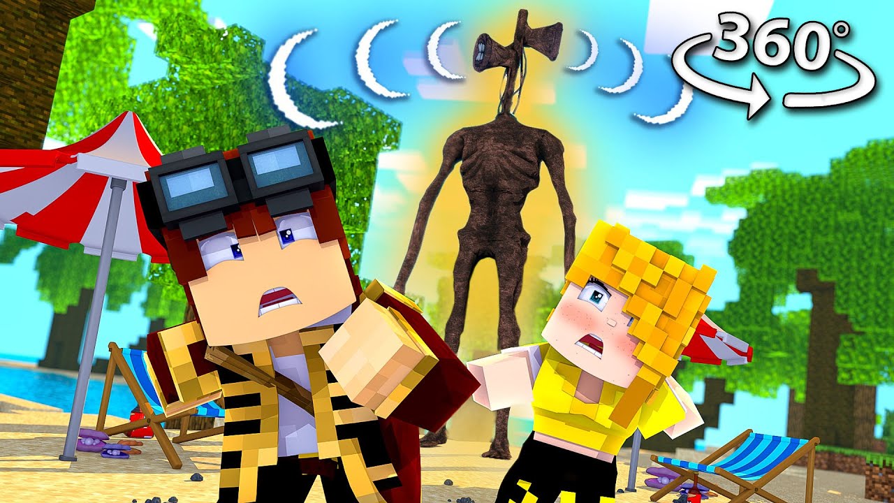 СМОЖЕТЕ ЛИ ВЫ СБЕЖАТЬ С ОСТРОВ СИРЕНОГОЛОВОЙ В 360/VR? - Видео Minecraft VR