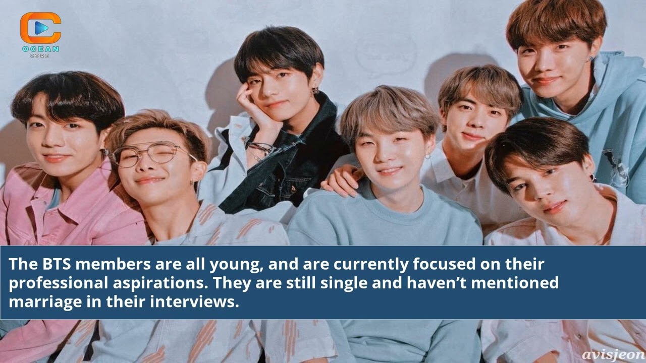 Bts Members Are They Married
