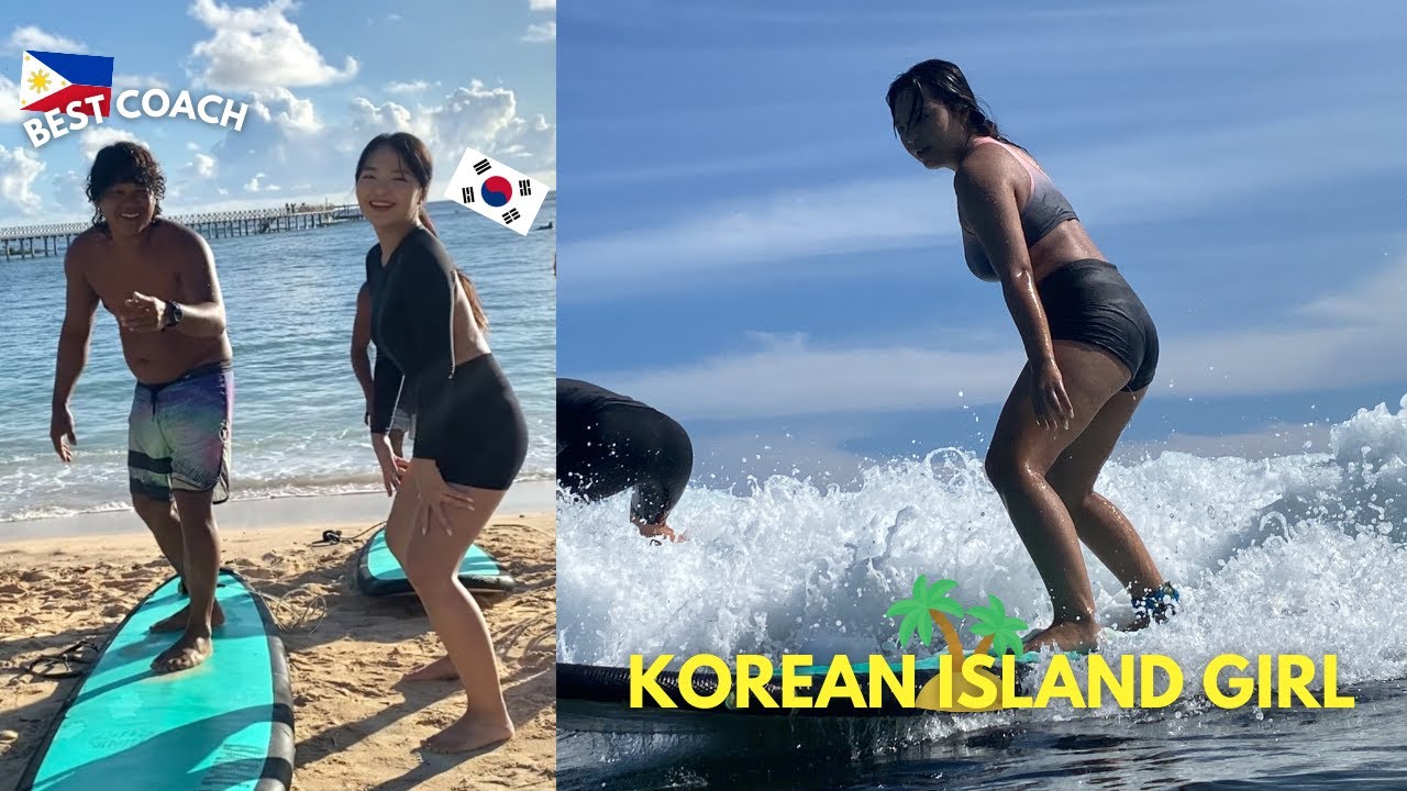 Koreana Surfs in Siargao and Fell in love ! How I became a MORENA