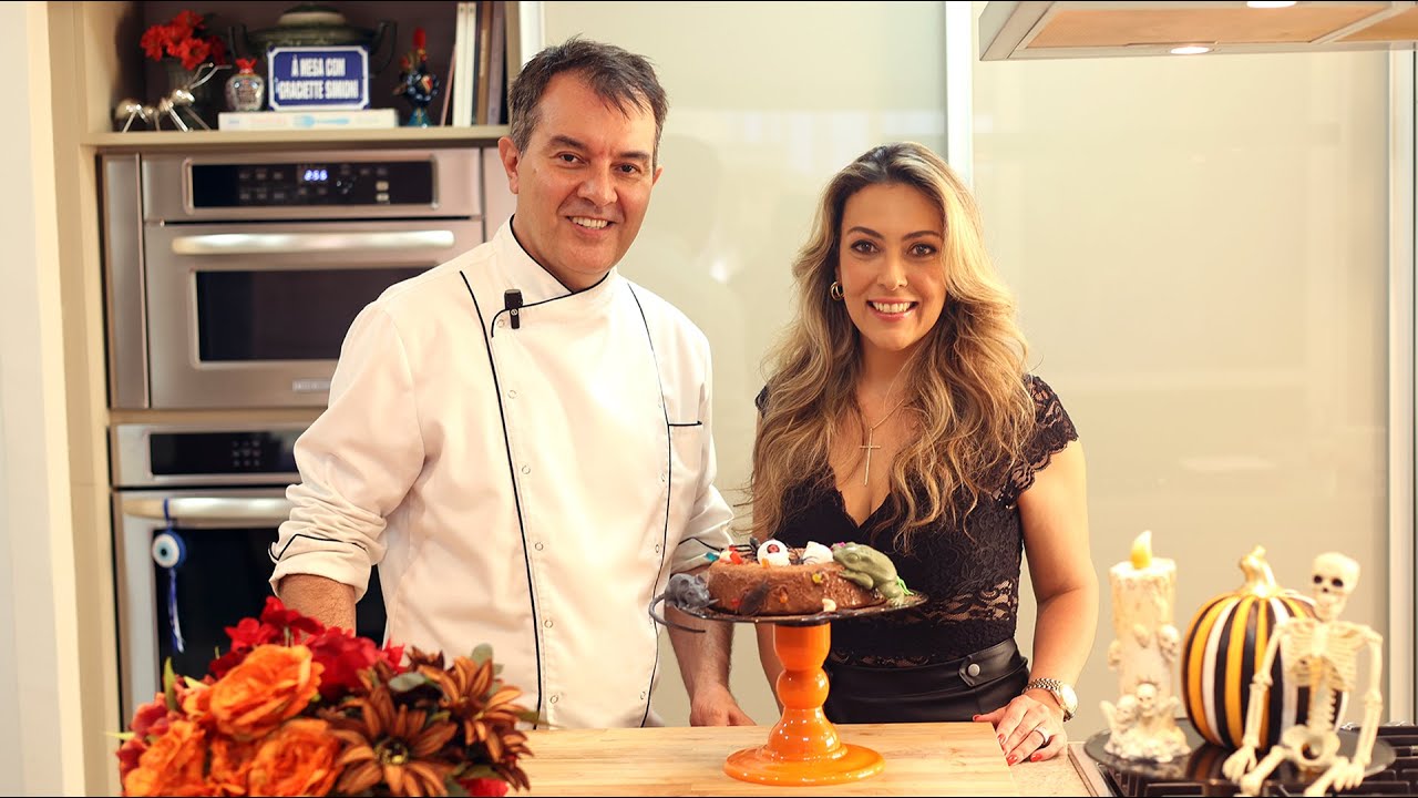 RECEITAS PRÁTICAS - Bolo Mousse de Chocolate de Halloween - RECEBER COMER VIVER