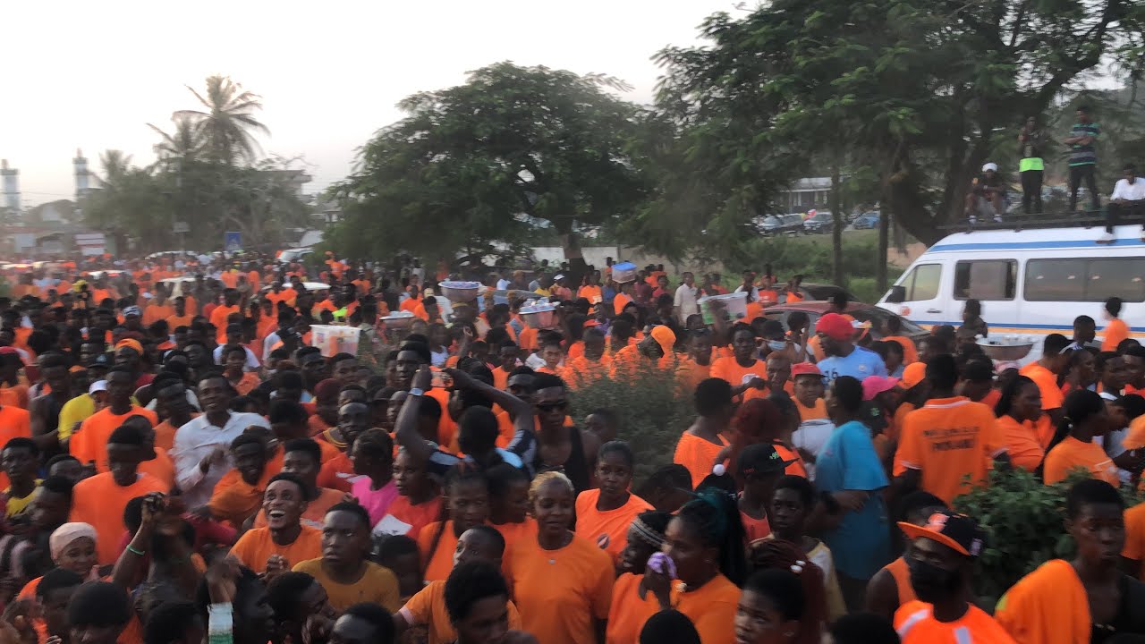 2024 Orange Friday procession through the heart of Cape Coast
