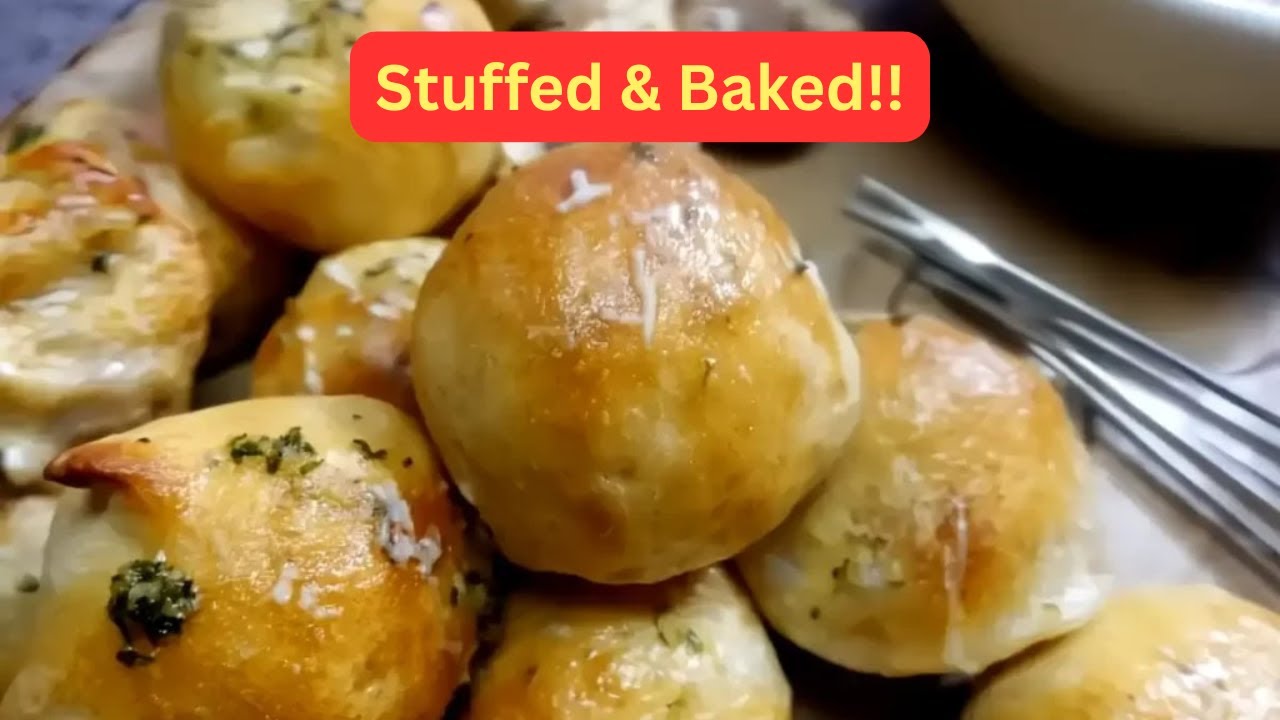 Meatball Bombs with Cheese & Dough | Perfect Party Appetizer! #recipes #meatballs