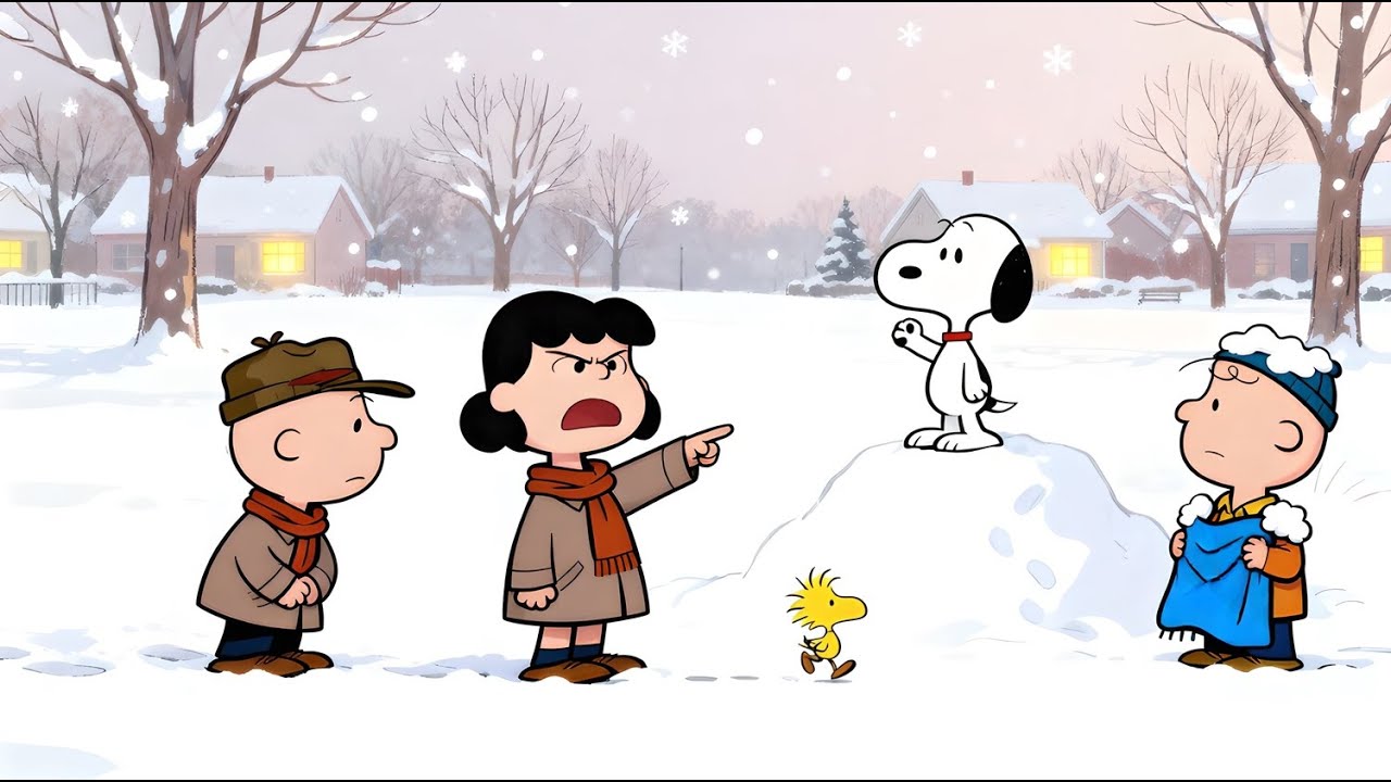 Snoopy & Charlie Brown Christmas Adventure ❅🏰❅ Cozy Winter Jazz for Work, Study or Relaxing