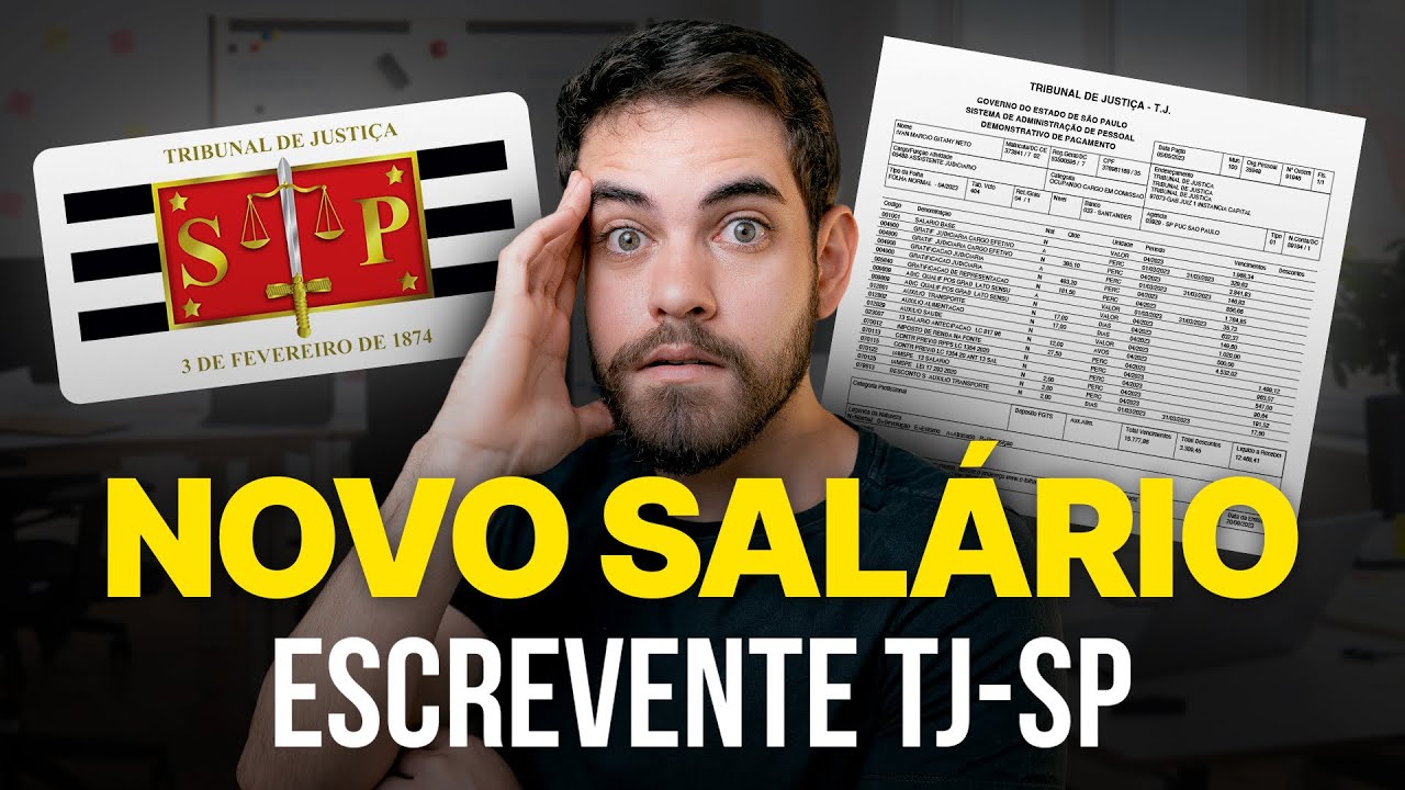 [ATUALIZADO 2026] NOVO SALÁRIO DE ESCREVENTE DO TJ-SP