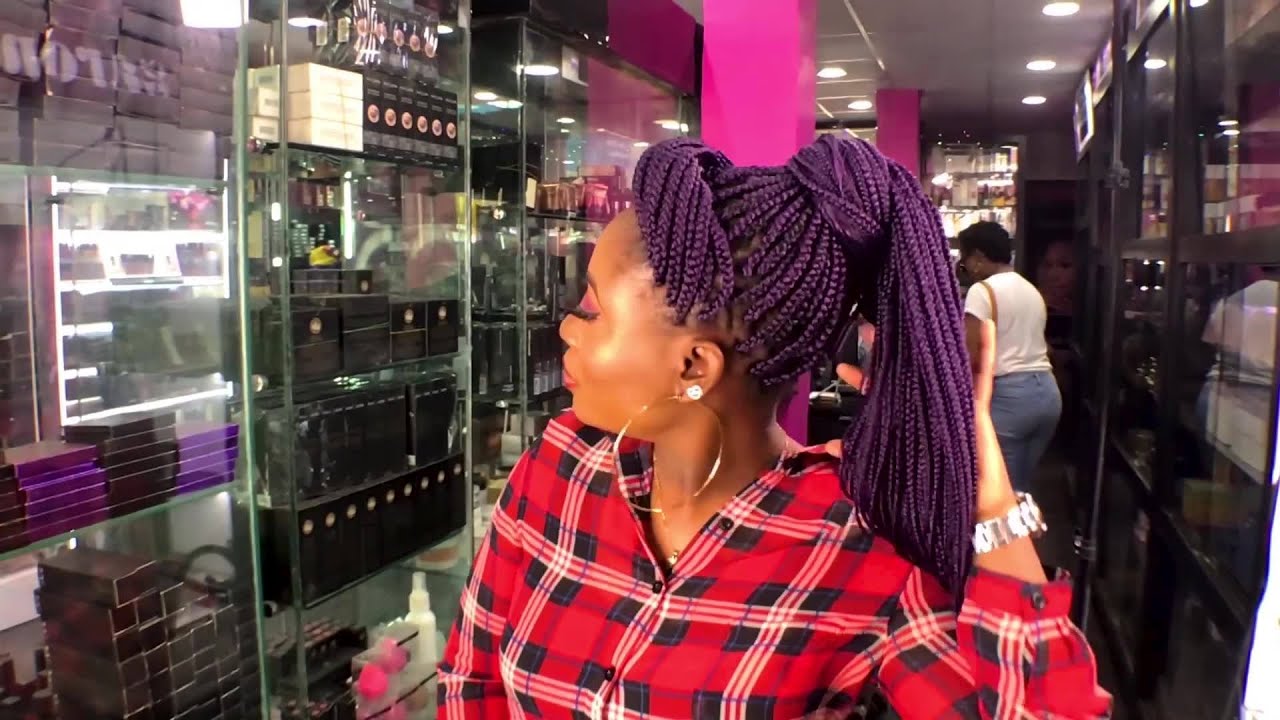Makeup shopping at LACORE Cosmetics store in Ikeja, Nigeria.