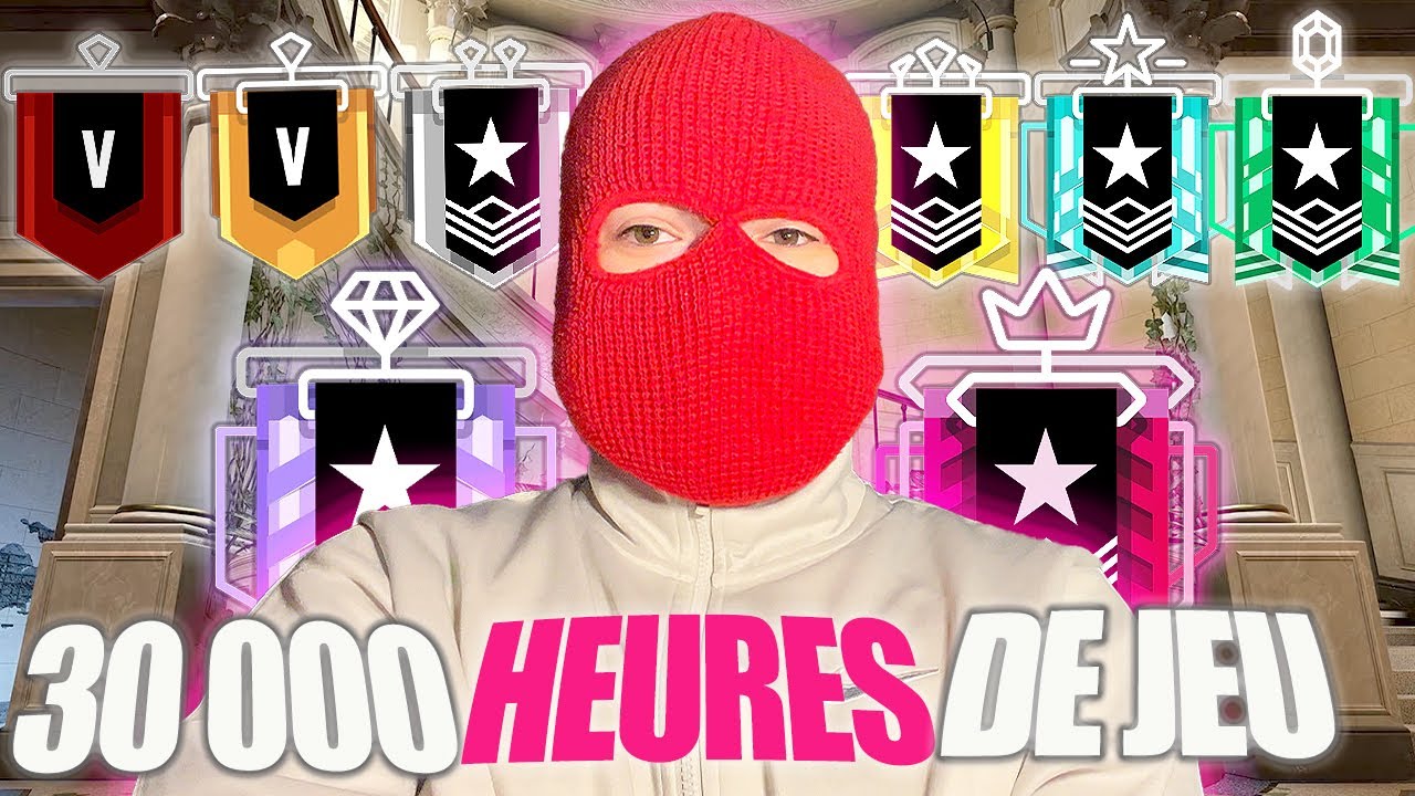 J'AI 30 000 HEURES DE JEU : L'ASCENSION DU CUIVRE JUSQU'AU CHAMPION ! RAINBOW SIX SIEGE