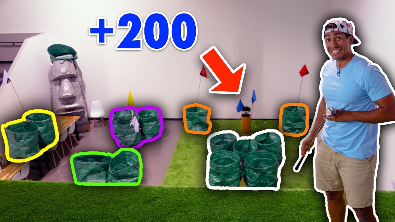 We Built Our Own Top Golf Range! // 8 Player Tournament!