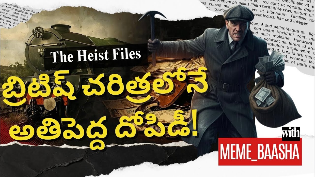 బ్రిటిష్ చరిత్రలోనే అతిపెద్ద రైలు దోపిడీ! The Great Train Robbery Story in Telugu 