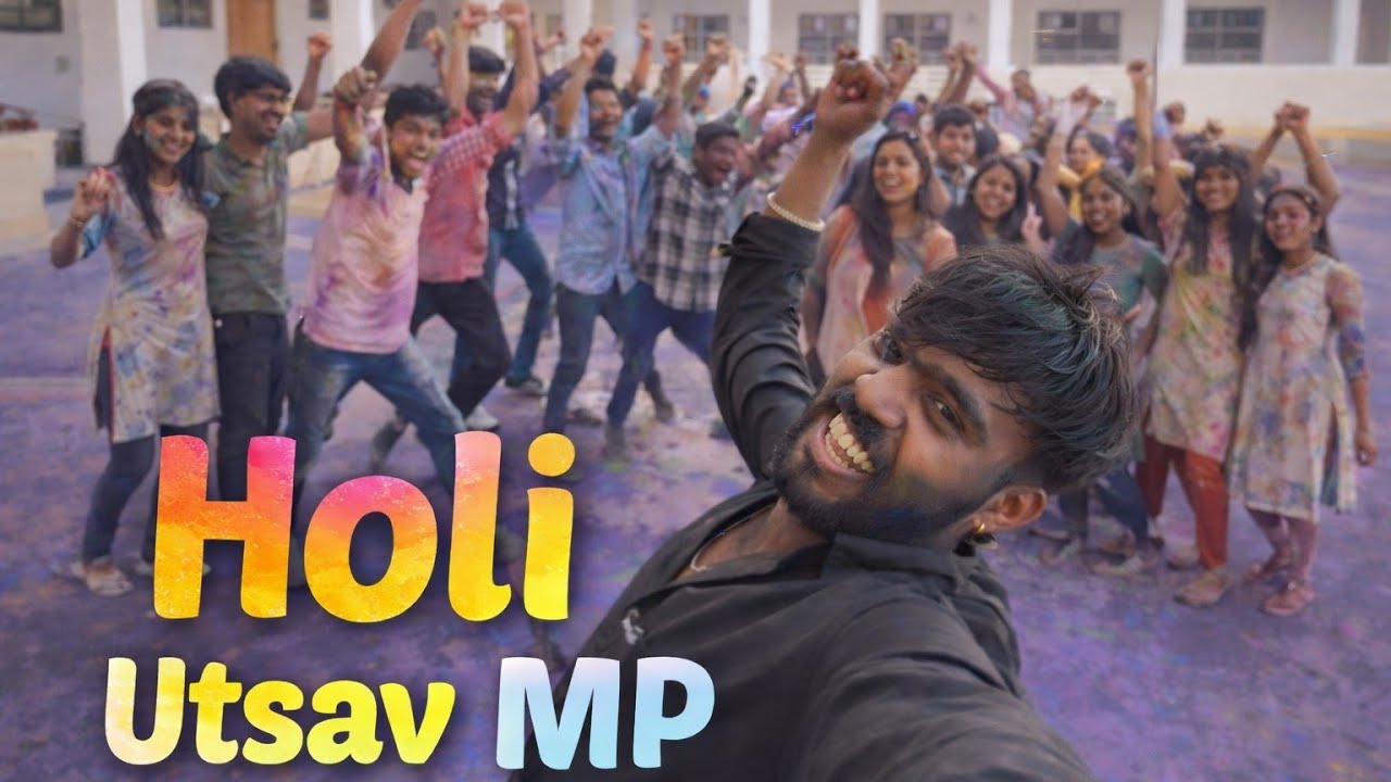 Holi Utsav MP | Rang, Dance Aur Full Masti 😍 #vairalvideo #vlog #holi #youtubevideo #dance 